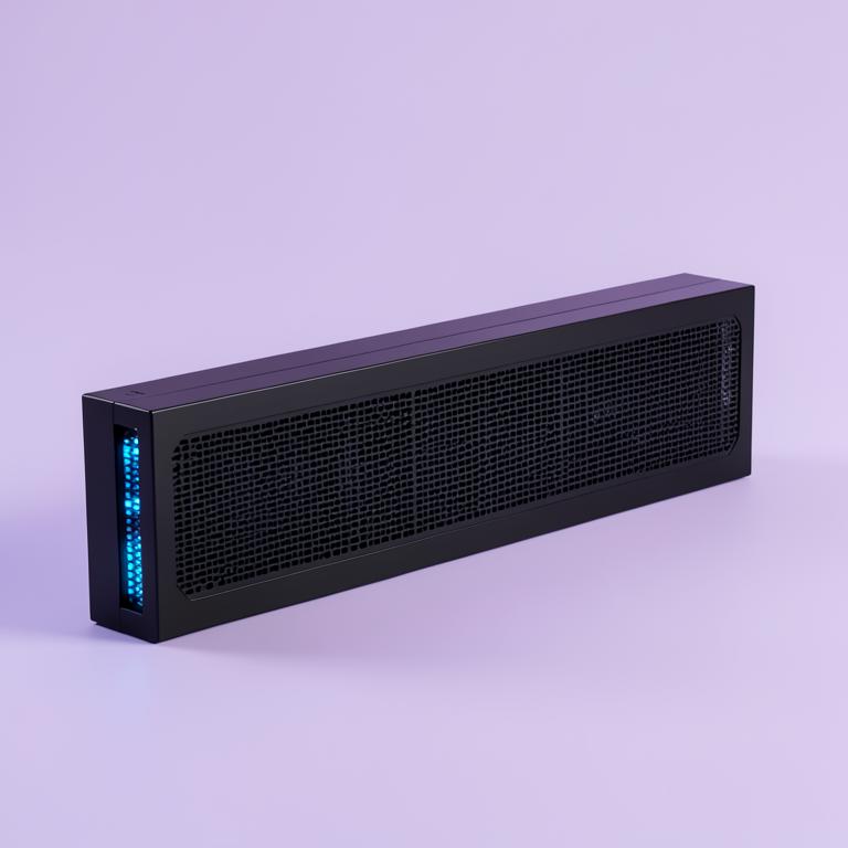 Servidor de borde NX-900 en rack con ventilación iluminada